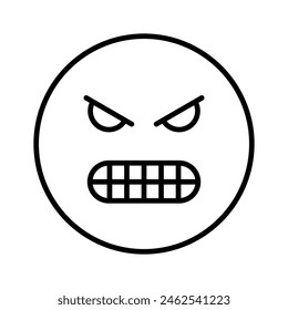Hate emoji vector design in trendy style, ready to use icon