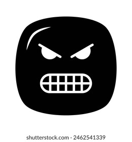 Hate emoji vector design in trendy style, ready to use icon