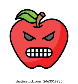 Hate emoji vector design in trendy style, ready to use icon