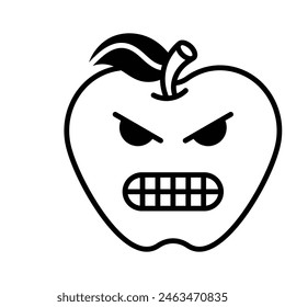 Hate emoji vector design in trendy style, ready to use icon