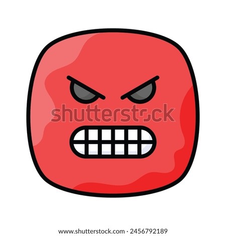 Hate emoji vector design in trendy style, ready to use icon