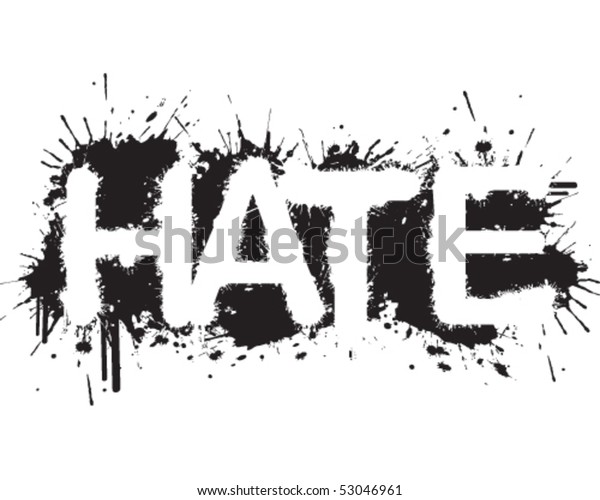 Hate Graffiti Stock Vector (Royalty Free) 53046961