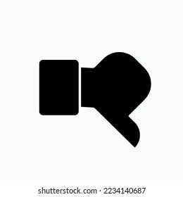 Hasse Icon. Runter! Schlecht, Unähnliches Symbol.