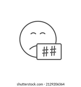 hate  icons  symbol vector elements for infographic web