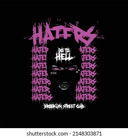 Haters Brooklyn Abstract Street Vintage Fashion