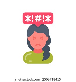Haters Flat Icons, Vector illustration