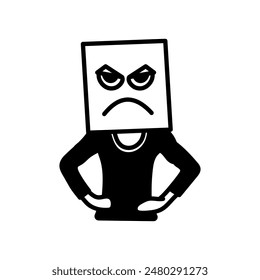 Haters Glyph Icon, Vector illustration