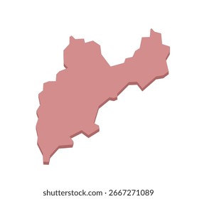 Hathras (Mahamaya Nagar) District Map of Uttar Pradesh, India