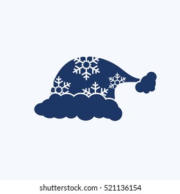 Hat,merry christmas design,clean vector