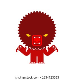 Hatred icon. Stress face monster concept. stressful situations. mental trauma Hater sign. Vector illustration
