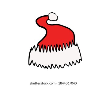 Hats Art Decoration. Christmas Hats Icon Set Collection