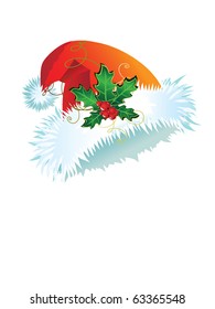 Hats for Christmas. Vector.