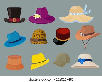 648,796 Hats set Images, Stock Photos & Vectors | Shutterstock