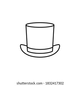 Hats line icons. Isolated vector illustration, with white background.