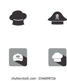 hats logo design inspiration eps 10