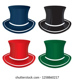 
Hats on a white background