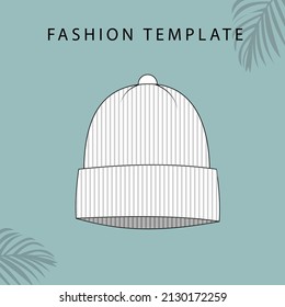 hats sketches. fashion accesories template