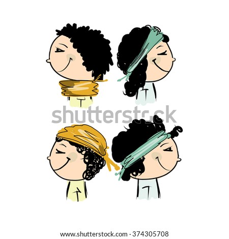 Hats transformer, ways of dressing for boys and girls