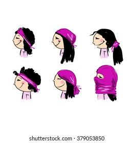Hats transformer, ways of dressing for girls
