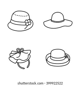Hats vector icons
