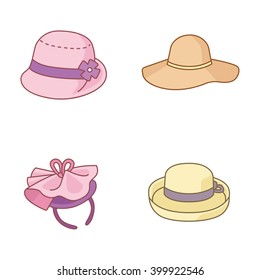 Hats vector icons