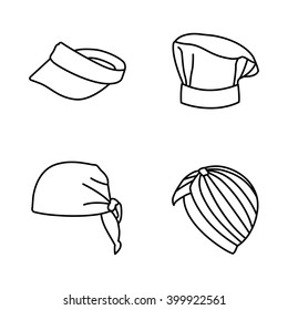 Hats vector icons