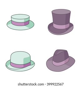 Hats vector icons