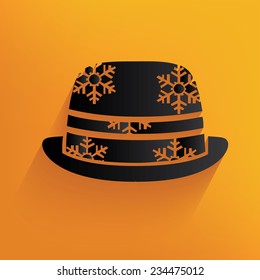 Hat,Xmas Design,Happy New Year,Clean vector