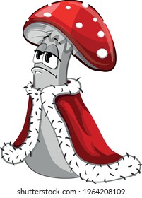 haughty fly agaric in royal robes