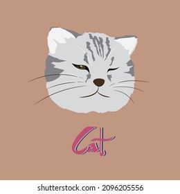 Haughty, unique, impressive, lively cat icon