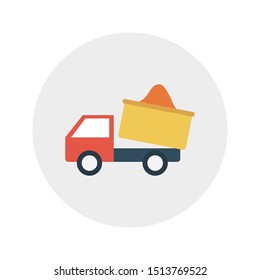 haul glyph flat vector icon