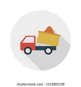 haul glyph flat vector icon
