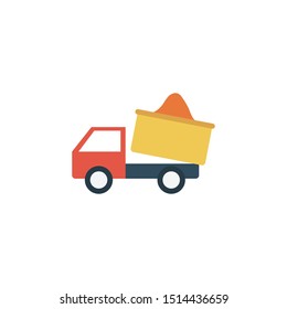haul glyph flat vector icon