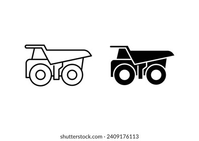 Juego de iconos de la barra alta. Ilustración vectorial
