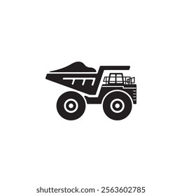 haul truck icon symbol sign vector