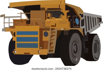 Haul trucks are used to move materials to various locations in the mining area via the mine road (haul road)