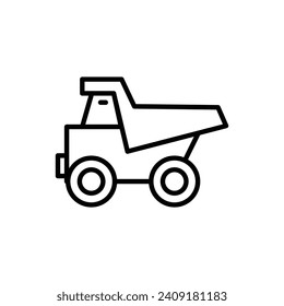 Haul Vector Line Icon Illustration.