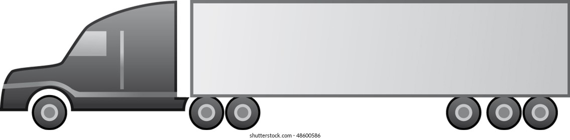  Haulage truck vector