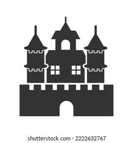 Haunted Castle icon, Vector graphics