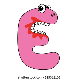Haunted children's alphabet - the letter "E"