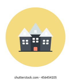 Haunted House Colored Vector Icon