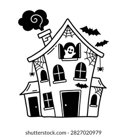Haunted house and ghost