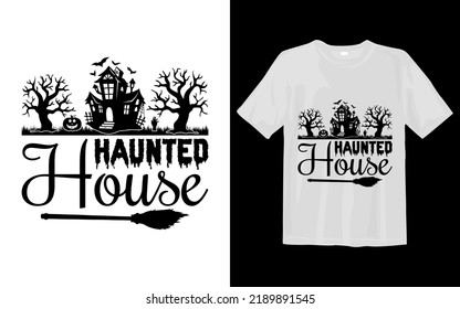 Haunted House Halloween T Shirt