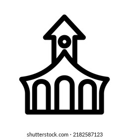 haunted house icon or logo isolated sign symbol vector illustration - high quality black style vector icons
