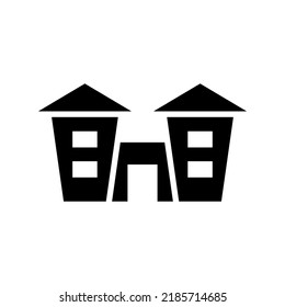 haunted house icon or logo isolated sign symbol vector illustration - high quality black style vector icons
