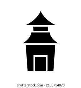 haunted house icon or logo isolated sign symbol vector illustration - high quality black style vector icons
