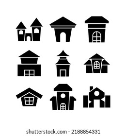 haunted house icon or logo isolated sign symbol vector illustration - high quality black style vector icons
