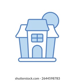 Haunted House Icon vector stock illustration