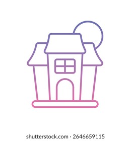 Haunted House Icon vector stock illustration