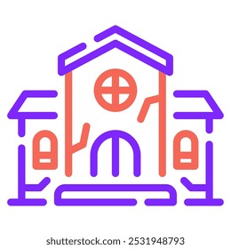 Haunted House icon for web, app, infographic, etc